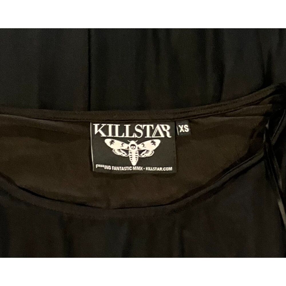 Killstar "Mystic" Hannah Hell Mesh Maxi Gothic Dark Romantic Dress Black Sz XS - Picture 6 of 9